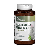 Complex Multimineral cu vitamina  D 90 cpr, Vitaking