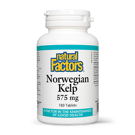 Norwegian Kelp (Kelp Norvegian) 575mg 180 tbl, Natural Factors