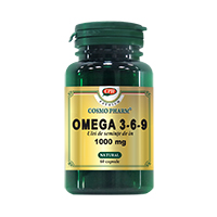 Omega 3-6-9 ulei de seminte de in 1000mg 60cps, Cosmo Pharm