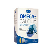 Omega-3 cu Vitamina D si Calcium 30 doze, Lysi
