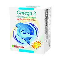 Omega 3 cu ulei de peste 90 cps, Parapharm