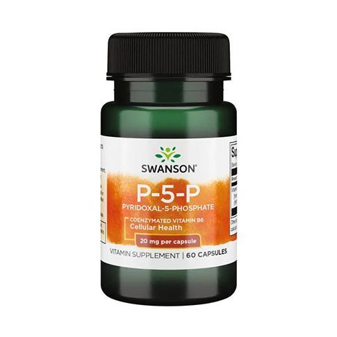 P-5-P (Pyridoxal-5-Phosphate) Vitamina B6 20mg 60 cps, Swanson