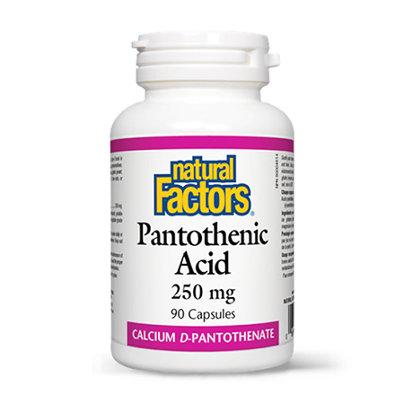 Pantothenic Acid (Vitamina B5) 250mg 90 cps, Natural Factors