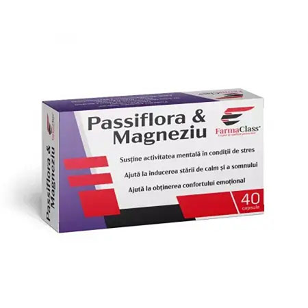 Passiflora & Magneziu 40 cps, Farmaclass