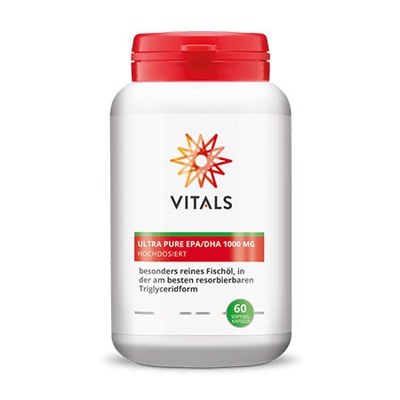 Omega 3 Ultra Pure EPA/DHA 1000mg 60 capsule gelatinoase moi, Vitals