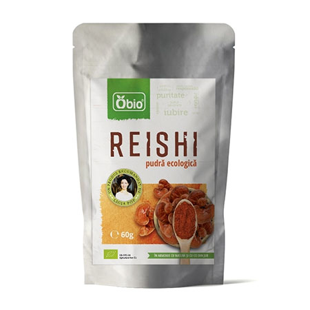 Reishi pulbere bio 60g, Obio