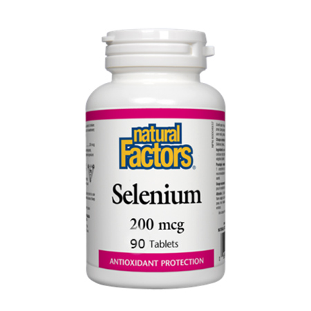 Selenium (Seleniu forte) 200 mcg 90 tbl, Natural Factors