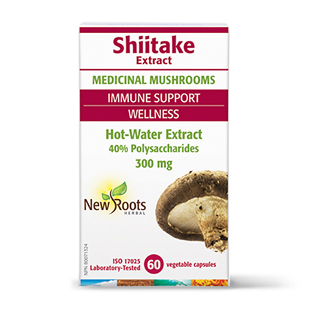 Shiitake 300mg 60 cps, New Roots