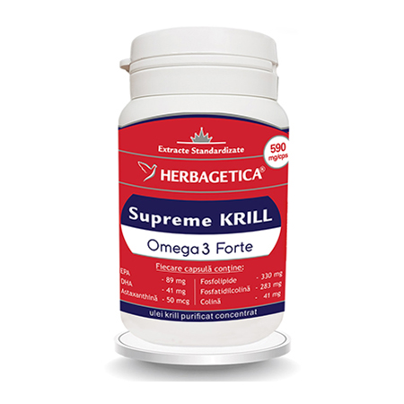 Supreme Krill Omega3 Forte 30 cps, Herbagetica