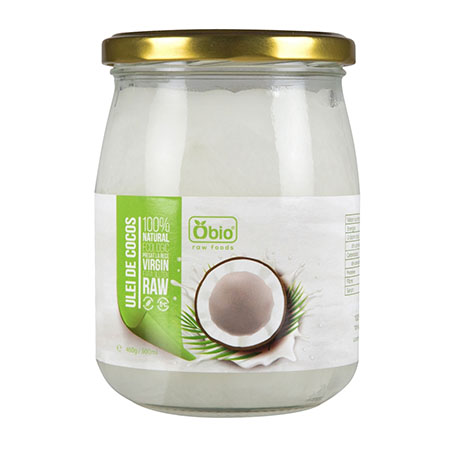 Ulei de cocos virgin raw bio 500ml, Obio