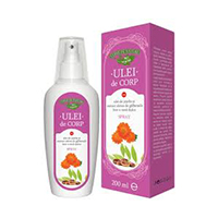 Ulei de corp cu ulei de jojoba si extract uleios de galbenele (nota dulce) 200ml, Manicos