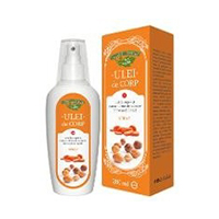 Ulei de corp cu ulei de argan si extract uleios de morcov (nota florala) 200ml, Manicos