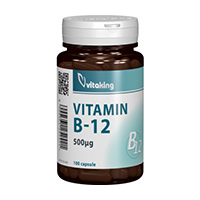 Vitamina B12 (Cianocobalamina) 500mcg 100 cps, Vitaking