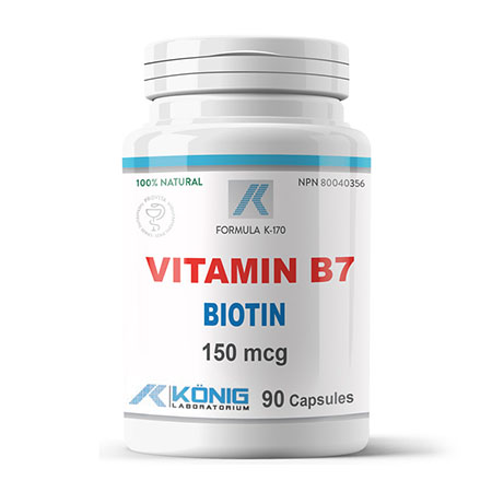 Vitamina B7 (vitamina H) - biotina 90 cps, Konig Nutrition