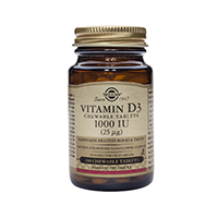 Vitamina D3 1000IU 90 tbl, Solgar