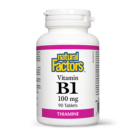 Vitamina B1 (Tiamina) 100mg 90 tbl, Natural Factors