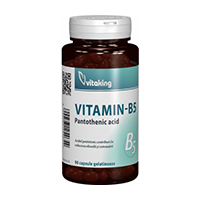 Vitamina B5 (Acid Pantotenic) 200mg 90 cps, Vitaking