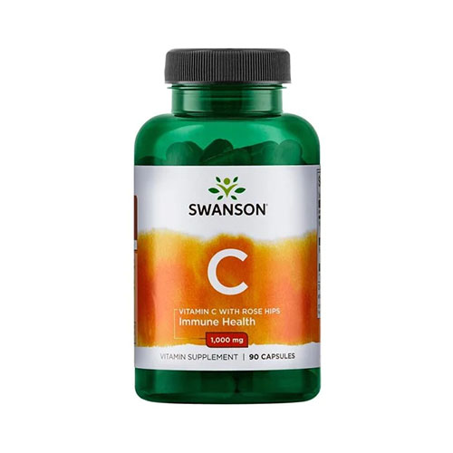 Vitamina C cu Extract de Macese 1000mg 90 cps, Swanson