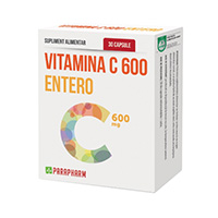 Vitamina C 600 Entero 30 cps, Parapharm