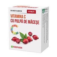 Vitamina C cu Pulpa de Macese 30 cps, Parapharm