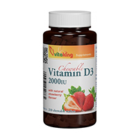 Vitamina D 2000UI masticabila 210 cpr, Vitaking 
