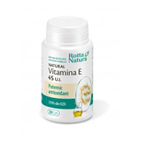 Vitamina E naturala 45 U.I. 30 cps, Rotta Natura