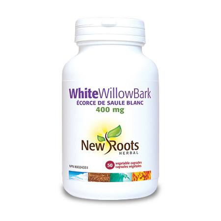 White Willow Bark 400 mg 50 cps, New Roots